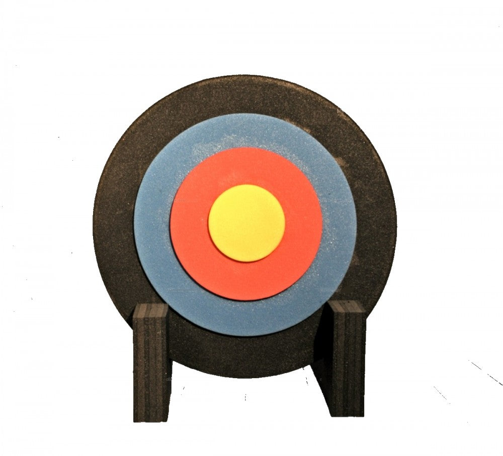 Bogensport Zielscheibe mit Ständer 60x7 cm rund bis max. 45 lbs inkl. Auflage